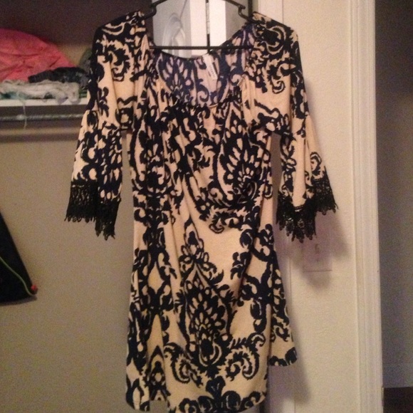 Blue and tan tunic