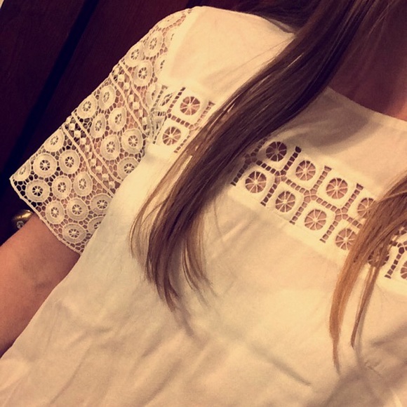 White lace top