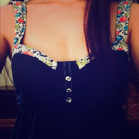 Hollister Strapped Navy Top