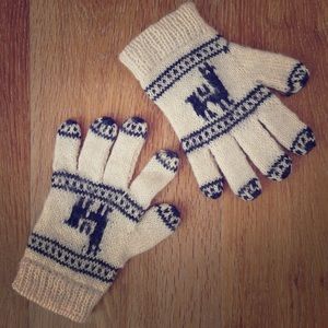 Baby alpaca gloves