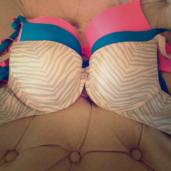 Pink by Victorias secret push up bra