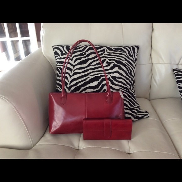 💥 Hobo shoulder bag and wallet set in red 💥