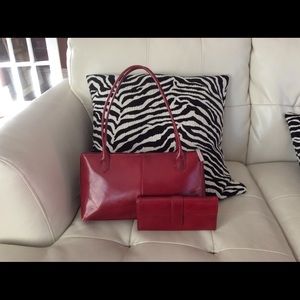 💥 Hobo shoulder bag and wallet set in red 💥