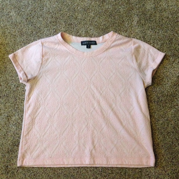 Pink patterned shirt