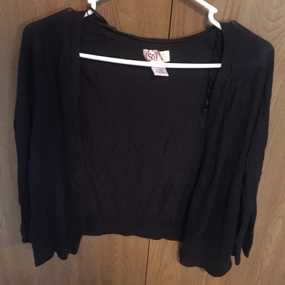 SO brand black cardigan