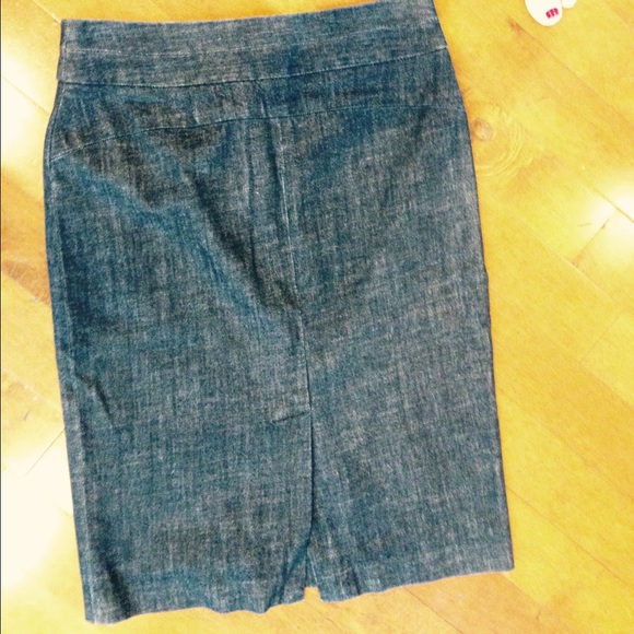 J.Crew denim pencil skirt