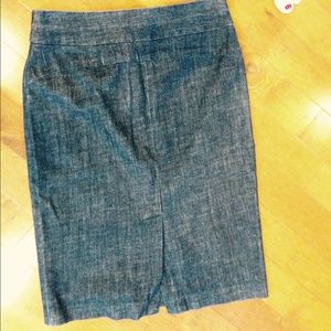 J.Crew denim pencil skirt