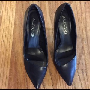 ALDO black high heels sz7