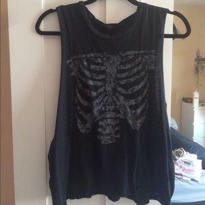 Brandy Melville Skeleton Tank