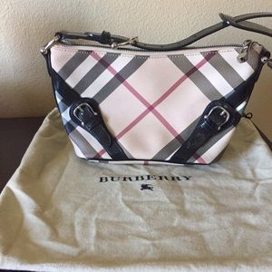 Burberry handbag Tan Nova Check Coated Canvas Bag