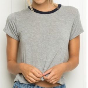 Brandy Melville Gray Tee