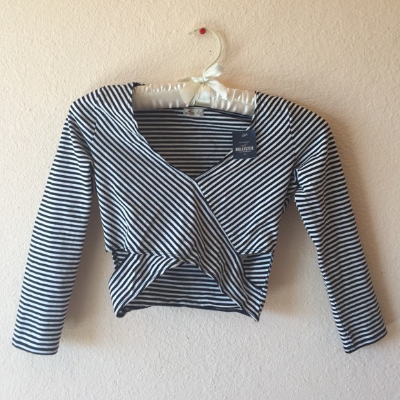 Striped Wrap Top Hollister