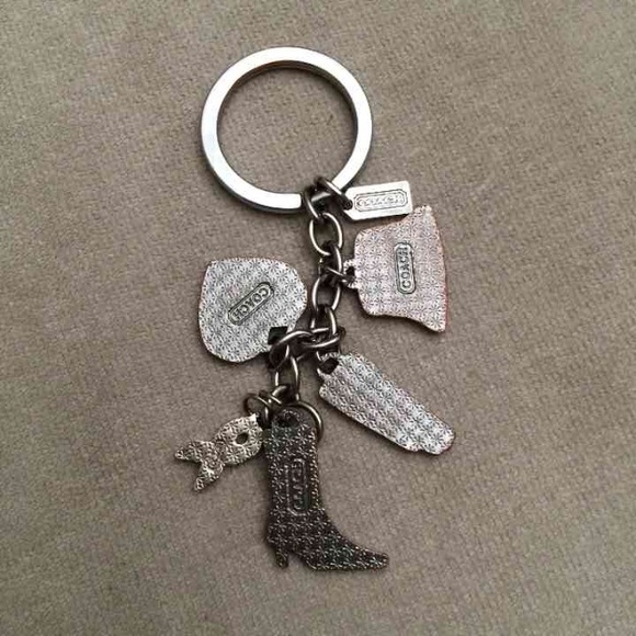 Coach Pink Ribbon Keyring - Picture 2 of 2