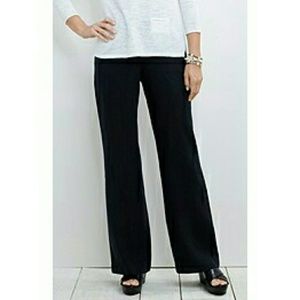 J Jill Wide Leg Linen Pants in Black