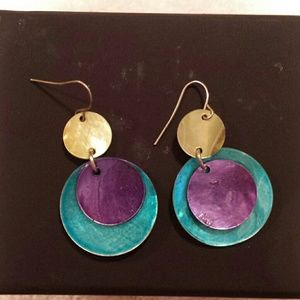 Round Shell Earrings