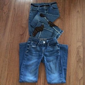 2 pairs of girls jeans