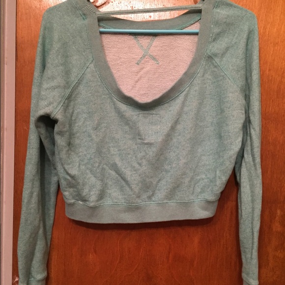 Light Blue Cropped Sweater - Picture 2 of 2