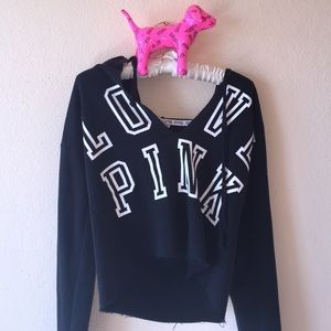 PINK cropped Sweatshirt/Hoodie