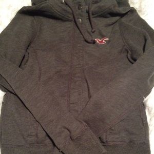 Hollister button up hoodie