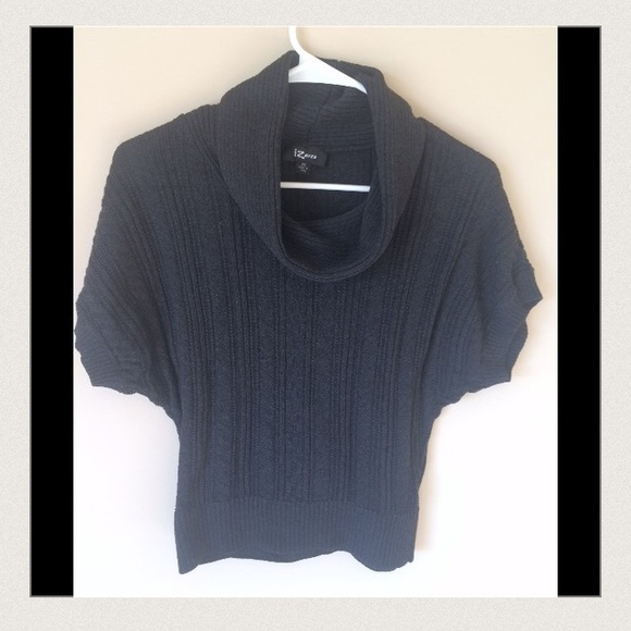 Cowl Neck Sweater Top Grey. Warm, Comfy, and Cute!