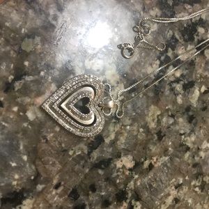 Diamond heart necklace