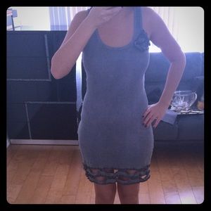Distressed Midi Dress
