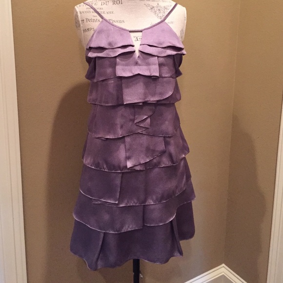 Chelsea & Violet Purple ruffle Dress szM