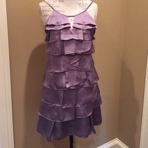 Chelsea & Violet Purple ruffle Dress szM