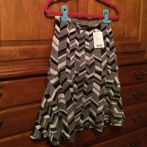 Moth skirt.  Black print motif from Anthro