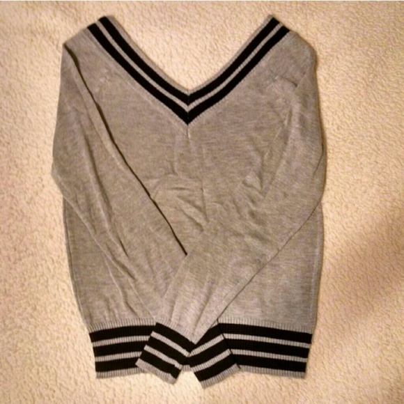 Varsity Football V Neck Sweater