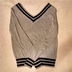 Varsity Football V Neck Sweater