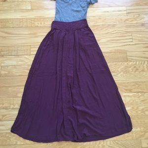 Maroon Maxi Skirt