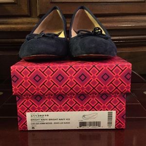 Tory Burch Chelsea Suede Wedge- womens size 8