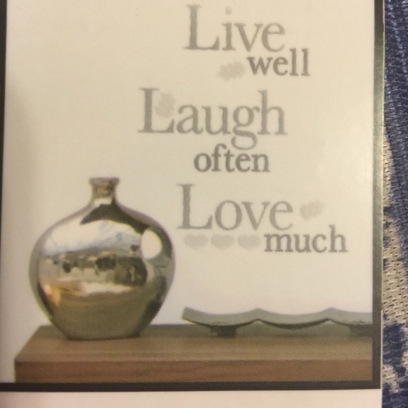 Sticker wall live well Laugh often Love Much