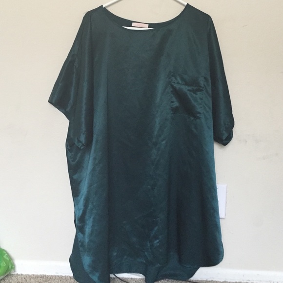 Emerald Silk Nightdress