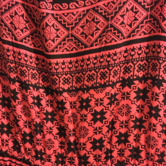 Patterned Pink & Black Material Girl Mini Dress - Picture 4 of 4