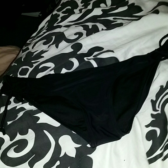 plain black bathing suit bottoms