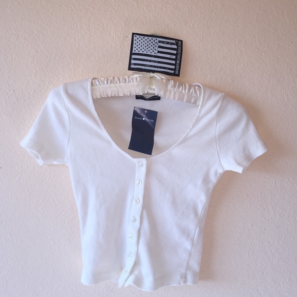 RIBBED Brandy Melville Cropped top