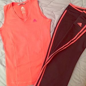 Adidas workout set (tank+pants)