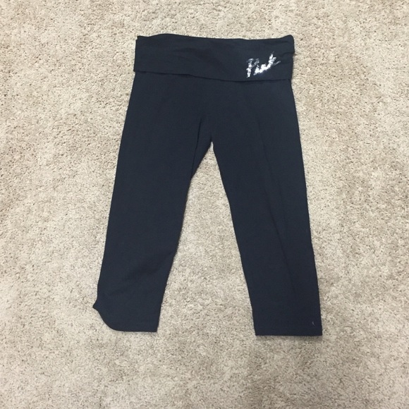 Victoria Secret PINK black leggings women's XS - Picture 1 of 3