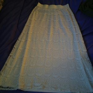 Lace maxi skirt