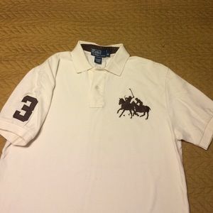 Men's Off-White Polo by Ralph Lauren