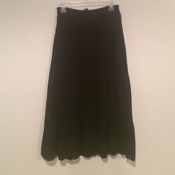Black maxi skirt