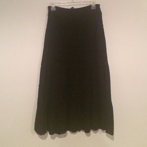 Black maxi skirt