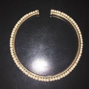 Gold Choker with Pearls