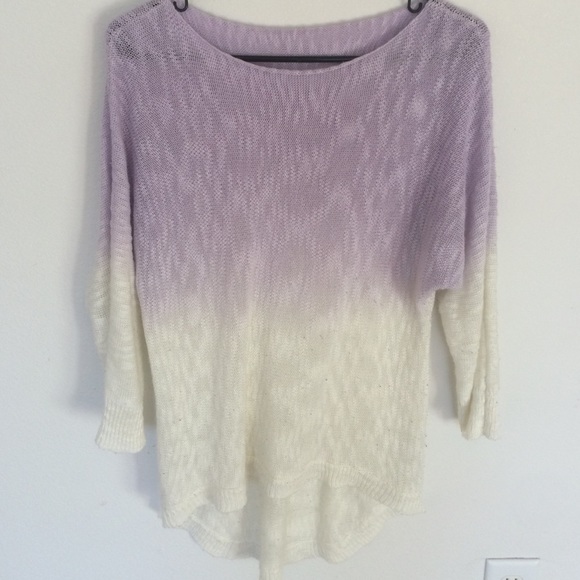 Ombre hi-low sweater