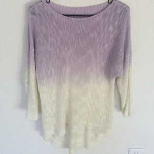 Ombre hi-low sweater