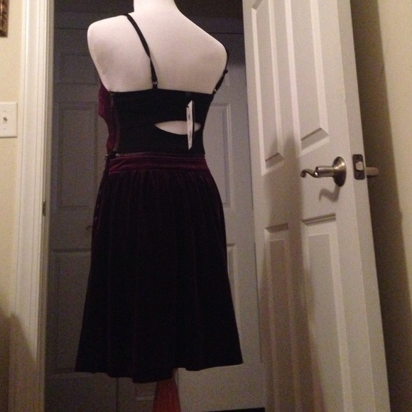 Jessica Simpson acai purple velveteen dress