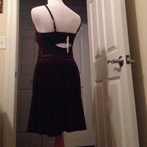 Jessica Simpson acai purple velveteen dress