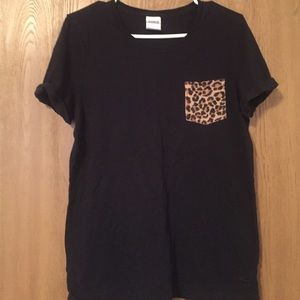 PINK comfy leopard tee